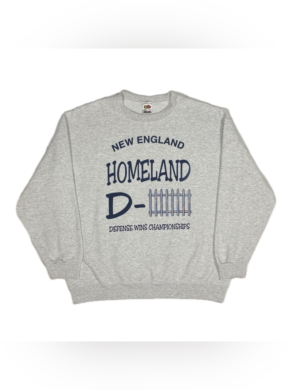 Vtg Y2K New England Patriots Homeland Defense graphic crewneck sweatshirt men XL